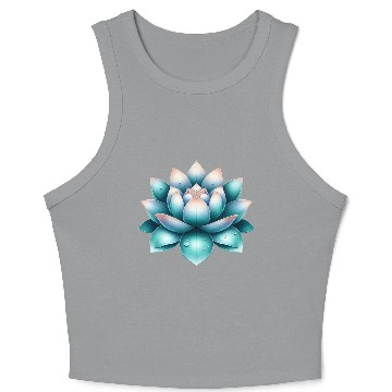Discover Serene Lotus Crop Tank Top
