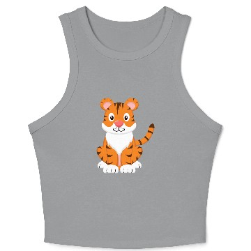 Discover 8 Playful Tiger Cub Crop Tank Top