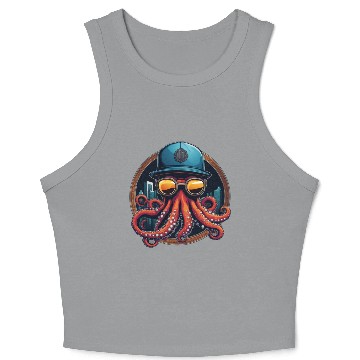 Discover Rapper Octopus Crop Tank Top