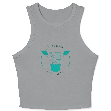 Discover friends not food Crop Tank Top