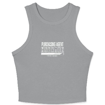 Discover Retirement gift idea Retired Purchasing-Agent Crop Tank Top