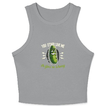 Discover Pickle Lover Funny Pickle Dill pickle Pickled Crop Tank Top