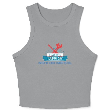 Discover Labor Day Unity Design Crop Tank Top