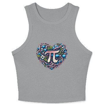 Discover Blueberry Pi Day Crop Tank Top