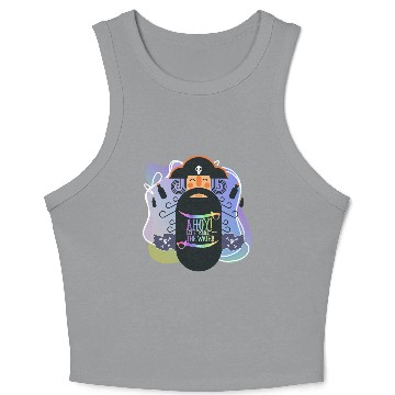 Discover Vector Cute Ahoy ! Let's Trouble The Sea Pirate Crop Tank Top
