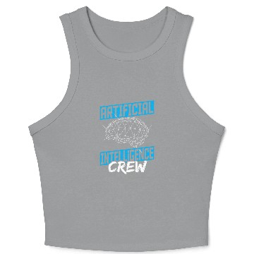 Discover Robot AI Robot Engineer Robotics Engineers AI Crop Tank Top