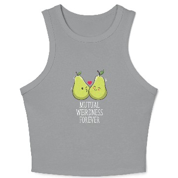Discover Mutual Weirdness Forever Wedding Nerd Bride and Gr Crop Tank Top