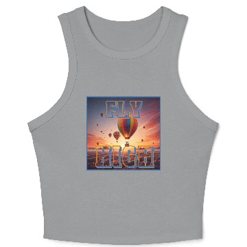 Discover Novelty Fly High Crop Tank Top