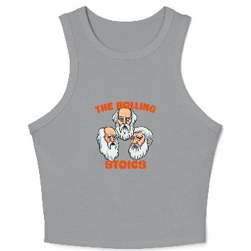 Discover Greek Philosophers - Rolling Stoics Crop Tank Top