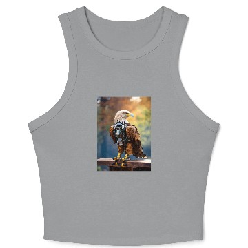 Discover Robotic eagle Crop Tank Top