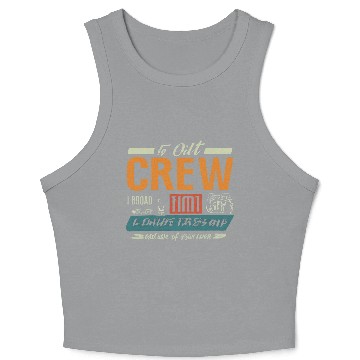 Discover Typography Design Crop Tank Top