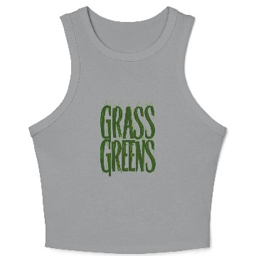 Discover Grass Greens - Spring Season Crop Tank Top