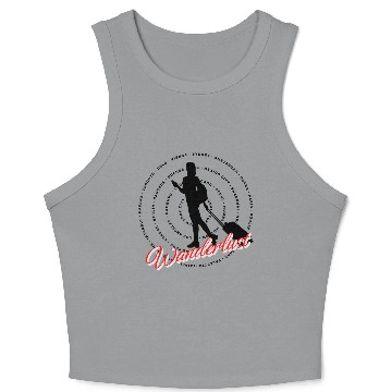 Discover Wanderlust Solo Travel Crop Tank Top