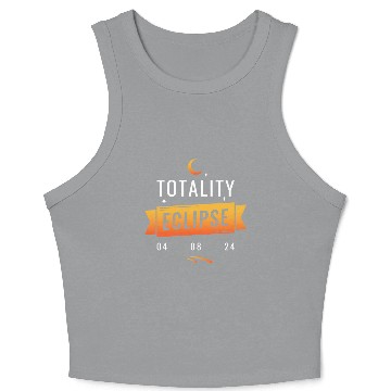 Discover Eclipse Viewing Team solar eclipse 2024 Crop Tank Top