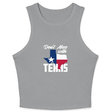 Discover Texas Saying Texan Crop Tank Top