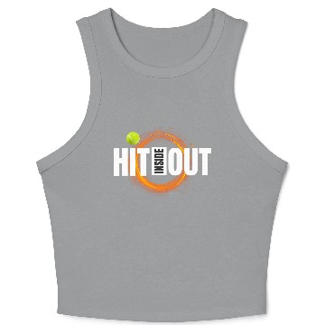 Discover Tennis Hit Inside-Out Crop Tank Top