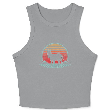 Discover Donkey 80s Animal Lover Crop Tank Top