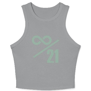 Discover Bitcoin 21 Million Limit - Infinitely Valuable Crop Tank Top