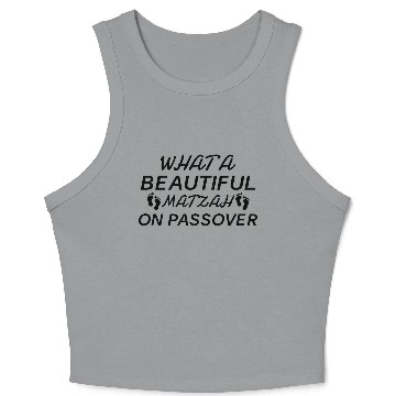 Discover Passover Matzah Marvel Crop Tank Top