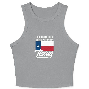 Discover Texas Life Crop Tank Top
