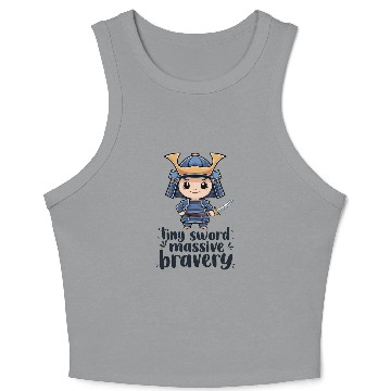 Discover Chibi Samurai Crop Tank Top