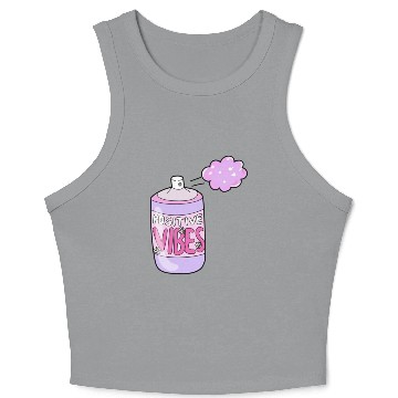 Discover stay positive,stay cool Crop Tank Top