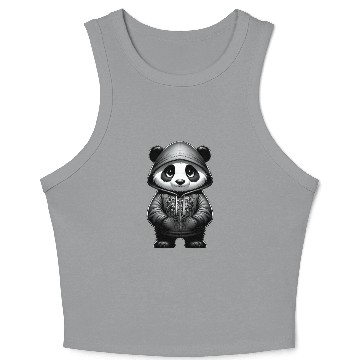 Discover Streetwise Panda Cub Crop Tank Top