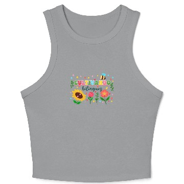 Discover Cultivando Bilingües Spanish Teacher Crop Tank Top