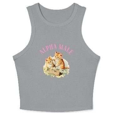 Discover Cottagecore Weird Oddly Specific Alpha Male Crop Tank Top