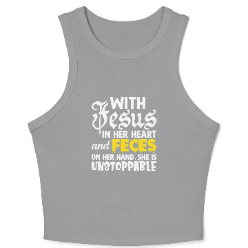 Discover Cringe Jesus Meme Oddly Specific Stupid Funny Crop Tank Top