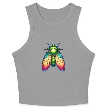 Discover Colorful Cicada Crop Tank Top