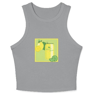 Discover Lemon Lime Soda Crop Tank Top
