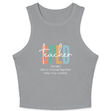 Discover Special Education Sped Teacher Definition Crop Tank Top