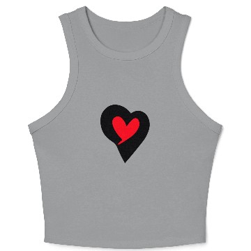 Discover Saint Valentin Heart stylish Logodesign t'Crop Tank Top