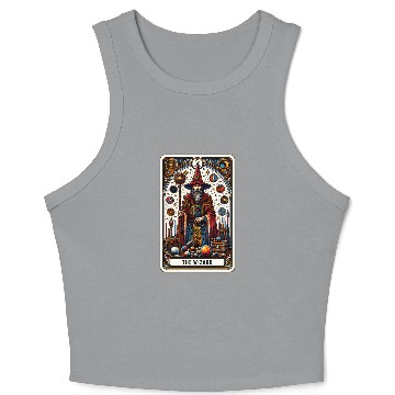 Discover Tarot Card The Wizard Crop Tank Top