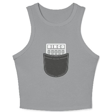 Discover Fake Pocket Bingo Player Crop Tank Top