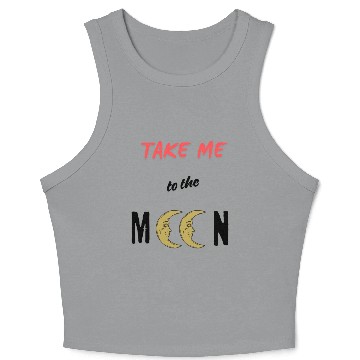 Discover Take Me To The Moon Crop Tank Top