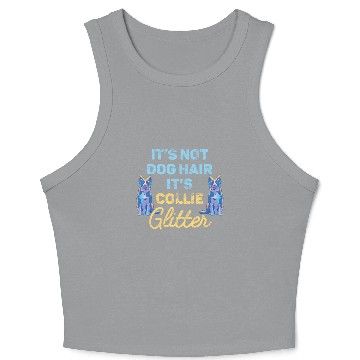 Discover Unique Border Collie Design For Dog Lovers Crop Tank Top