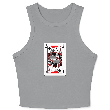 Discover Jack Playing card of spades Crop Tank Top