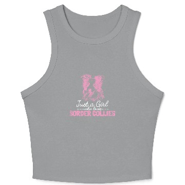 Discover Unique Border Collie Design For Dog Lovers Crop Tank Top