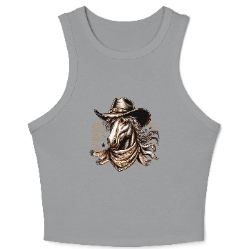 Discover Cowboy Horse Crop Tank Top