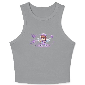 Discover Chibi Nurse Angel Crop Tank Top