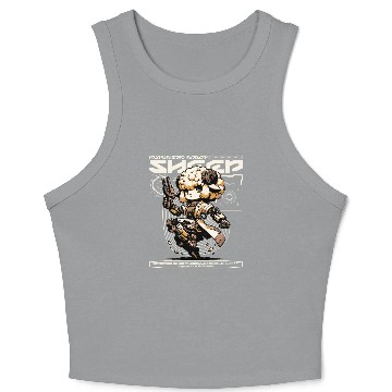 Discover Aries Sheep Future Farm Animal Ram Robot Wool Crop Tank Top