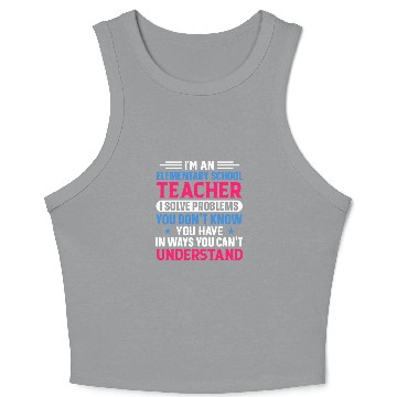 Discover Siddikur Elementary School 30 Crop Tank Top