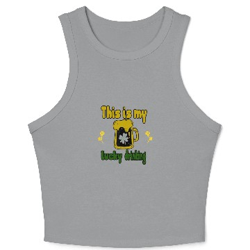 Discover This is my lucky drinking Crop Tank Top