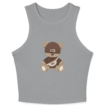 Discover Cool Teddy Bear: Best Bear Design Crop Tank Top