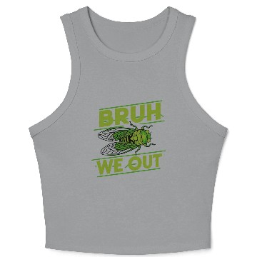 Discover Bruh We Out Green Cicada Crop Tank Top