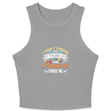 Discover Inspiring Physical Education Teacher Design for PE Crop Tank Top