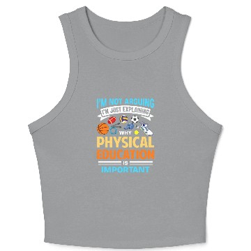 Discover Inspiring Physical Education Teacher Design for PE Crop Tank Top
