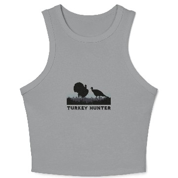 Discover Turkey Hunter - Fun Turkey Hunting Apparel Crop Tank Top